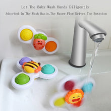 Load image into Gallery viewer, Neureyte Suction Cup Spinner Toys 3PCS Bath Toys for Toddlers 1-3 Spinning Top Toys for Toddlers Baby Dimple Toys
