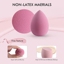 Load image into Gallery viewer, HeyooHeloo 8 PCS Facial Sponge for Makeup with Holder Case Set, Latex-Free Dry &amp; Wet Use
