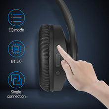 Load image into Gallery viewer, RELLORKTEK Wireless Headset with Deep Bass, Bluetooth Headphones Over Ear, Soft Memory-Protein Earmuffs and Built-in Mic for Smartphones/PC/TV (Black)
