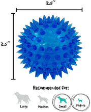 Load image into Gallery viewer, DongYuTongXi 2.5" Spiky Squeaker Ball Toy For Pets, Dog Toy - Small, Cleans Teeth and Promotes Dental and Gum Health for Your Pet
