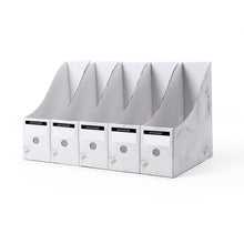 Load image into Gallery viewer, Slcinwzdt office supplies, file rack, paper storage box, desktop sorting box, desk storage rack, 5 sets
