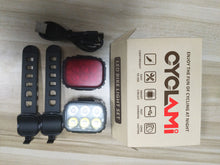 Load image into Gallery viewer, CYCLAMI Bicycle lights for safe night riding, headlights and taillights
