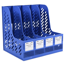 Load image into Gallery viewer, Desktop document file stands, office supplies quadruple file box
