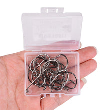 Load image into Gallery viewer, LinceHom stainless steel fishhook, with ring, hole, barb, silver gray
