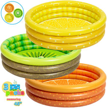 Load image into Gallery viewer, 3 Packs 45&quot; X 10&quot; Inflatable Kiddie Pool, Lemon Orange Kiwi Swimming Pool for Kids Toddler Summer Fun, Indoor&amp;Outdoor Water Pool Baby Pool Pit Ball Pool for Ages 3+
