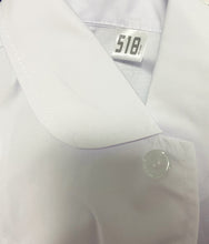 Load image into Gallery viewer, 518GTK Nurse Uniform, Round Neck White Coat, Nurse Long Sleeve Work Uniform, White
