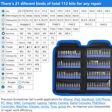 Load image into Gallery viewer, oGoDeal 132 in 1 Electronic Screwdriver Set Prying and Opening Repair Tool Kit for Fixing Computer, Laptop, PC, Cell phone, iPhones, iPads, MacBooks, Eyeglasses, Toys, Xbox
