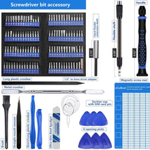 Load image into Gallery viewer, oGoDeal 132 in 1 Electronic Screwdriver Set Prying and Opening Repair Tool Kit for Fixing Computer, Laptop, PC, Cell phone, iPhones, iPads, MacBooks, Eyeglasses, Toys, Xbox
