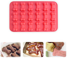 Load image into Gallery viewer, homEdge Puppy Dog Paw and Bone Silicone Molds, Non-Stick Food Grade Silicone Molds for Chocolate, Candy, Jelly, Ice Cube, Dog Treats (Puppy Paw Bone Set of 4PCS)
