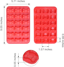 Load image into Gallery viewer, homEdge Puppy Dog Paw and Bone Silicone Molds, Non-Stick Food Grade Silicone Molds for Chocolate, Candy, Jelly, Ice Cube, Dog Treats (Puppy Paw Bone Set of 4PCS)
