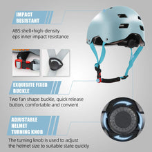 Load image into Gallery viewer, Skateboard Bike Helmet for Kids Youth &amp; Adults with Two Removable Liners for Multi-Sport Scooter Roller Skate Inline Skating Rollerblading
