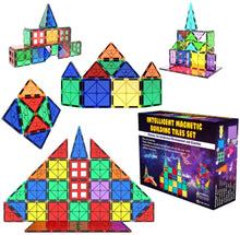 Load image into Gallery viewer, Desire Deluxe Magnetic Tiles Building Blocks Construction Toys for Boys &amp; Girls 47pc – STEM Learning Educational Toy for Kids Age 3 4 5 6 7 8 Year Old Gift
