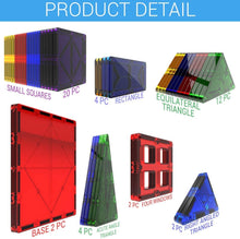 Load image into Gallery viewer, Desire Deluxe Magnetic Tiles Building Blocks Construction Toys for Boys &amp; Girls 47pc – STEM Learning Educational Toy for Kids Age 3 4 5 6 7 8 Year Old Gift
