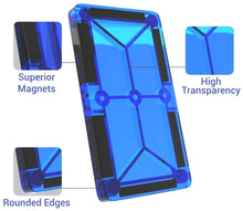 Load image into Gallery viewer, Desire Deluxe Magnetic Tiles Building Blocks Construction Toys for Boys &amp; Girls 47pc – STEM Learning Educational Toy for Kids Age 3 4 5 6 7 8 Year Old Gift
