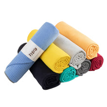 Load image into Gallery viewer, Fygrip yoga towel, yoga mat, towel embroidered sports mat, yoga blanket

